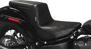 Le Pera Kickflip Seat - Black Vinyl, Diamond Stitch - For Harley Davidson