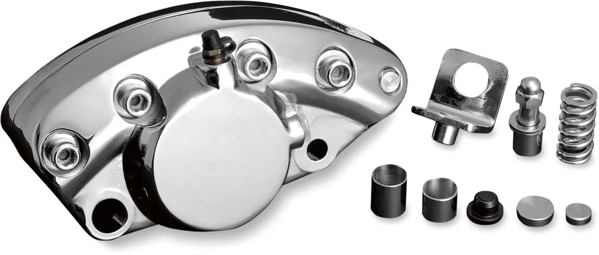 Chromowany tylny zacisk hamulcowy Drag Specialties do montażu Oem