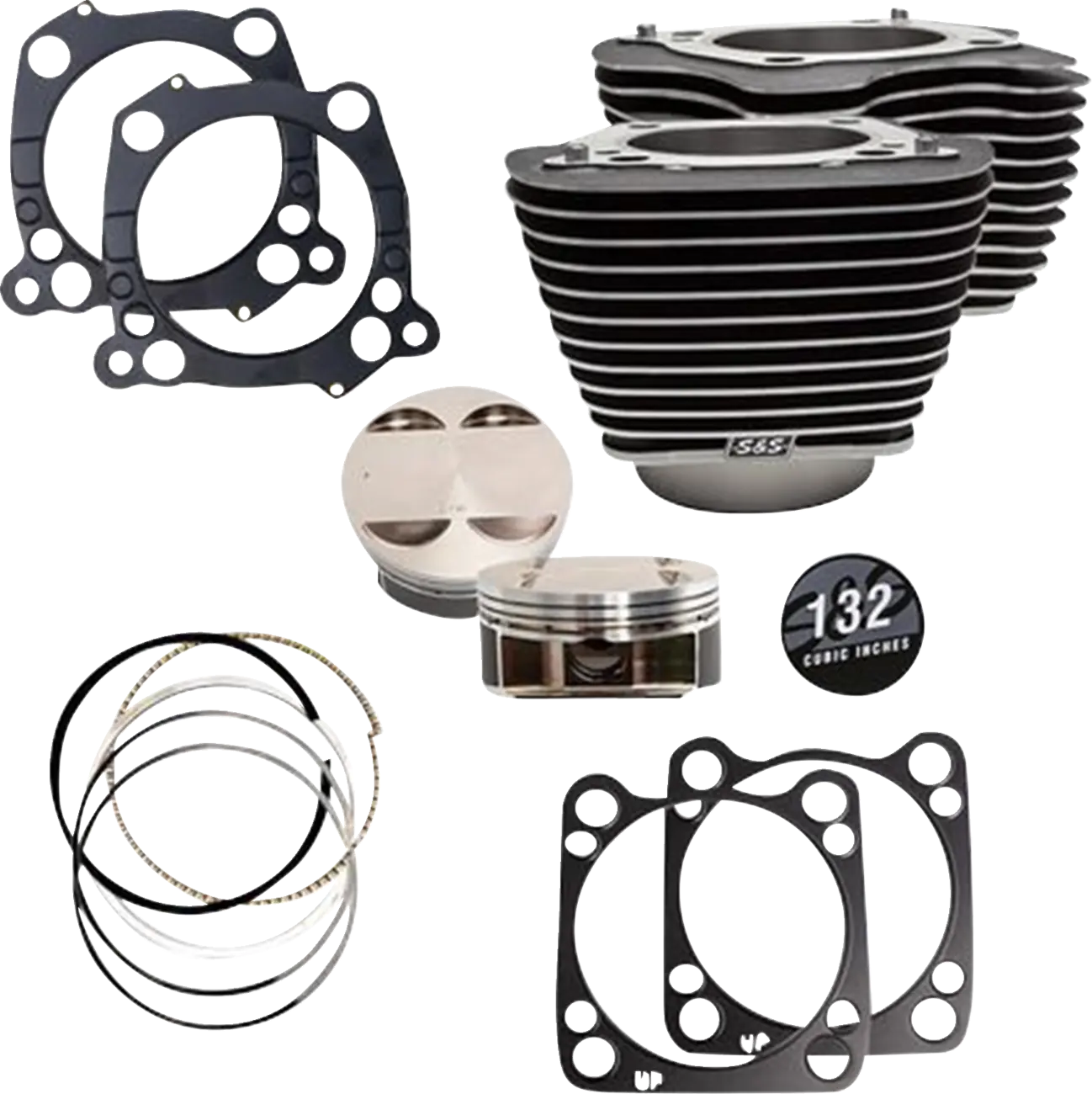 S&S Cycle 132 cubic inch Big Bore Cylinder Kit