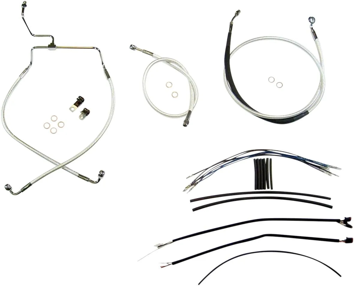Magnum Shielding Cable Kit Chrome 12"-14" HD Road Glide 17-19