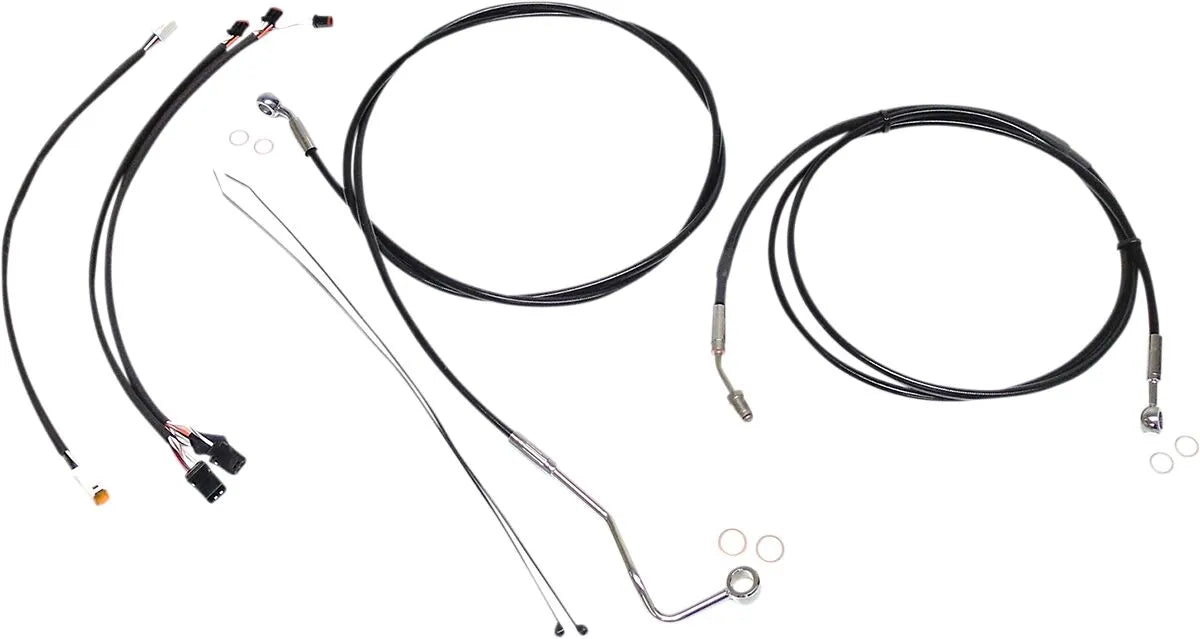 Magnum XR Handlebar Kit Black/Chrome 15"-17" Ape Hangers HD Road