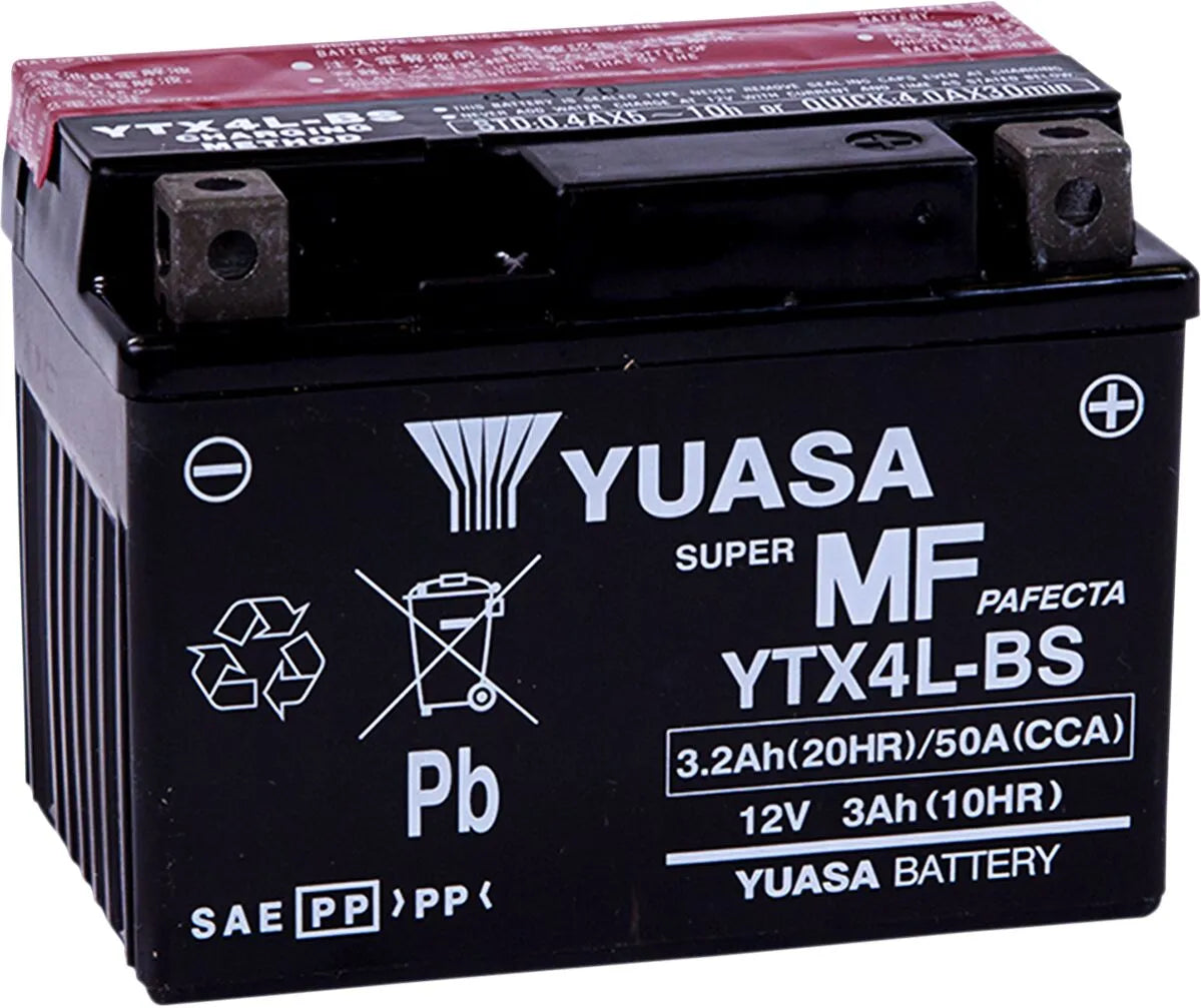 Yuasa YTX4L-BS Black AGM Battery for Suzuki CAN AM Honda