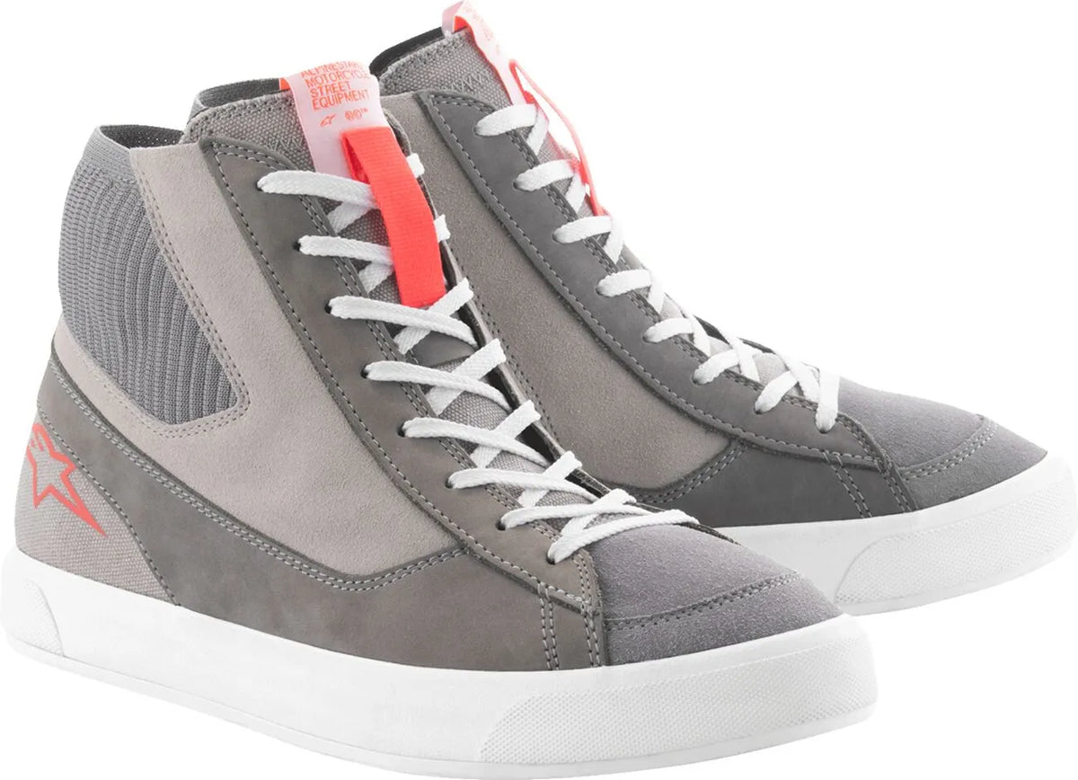 Alpinestars Stated Motorcycle Shoes Gray Red White
