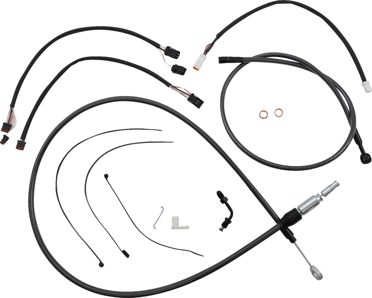 Magnum Shielding Black Pearl Handlebar Installation Kit for Ape
