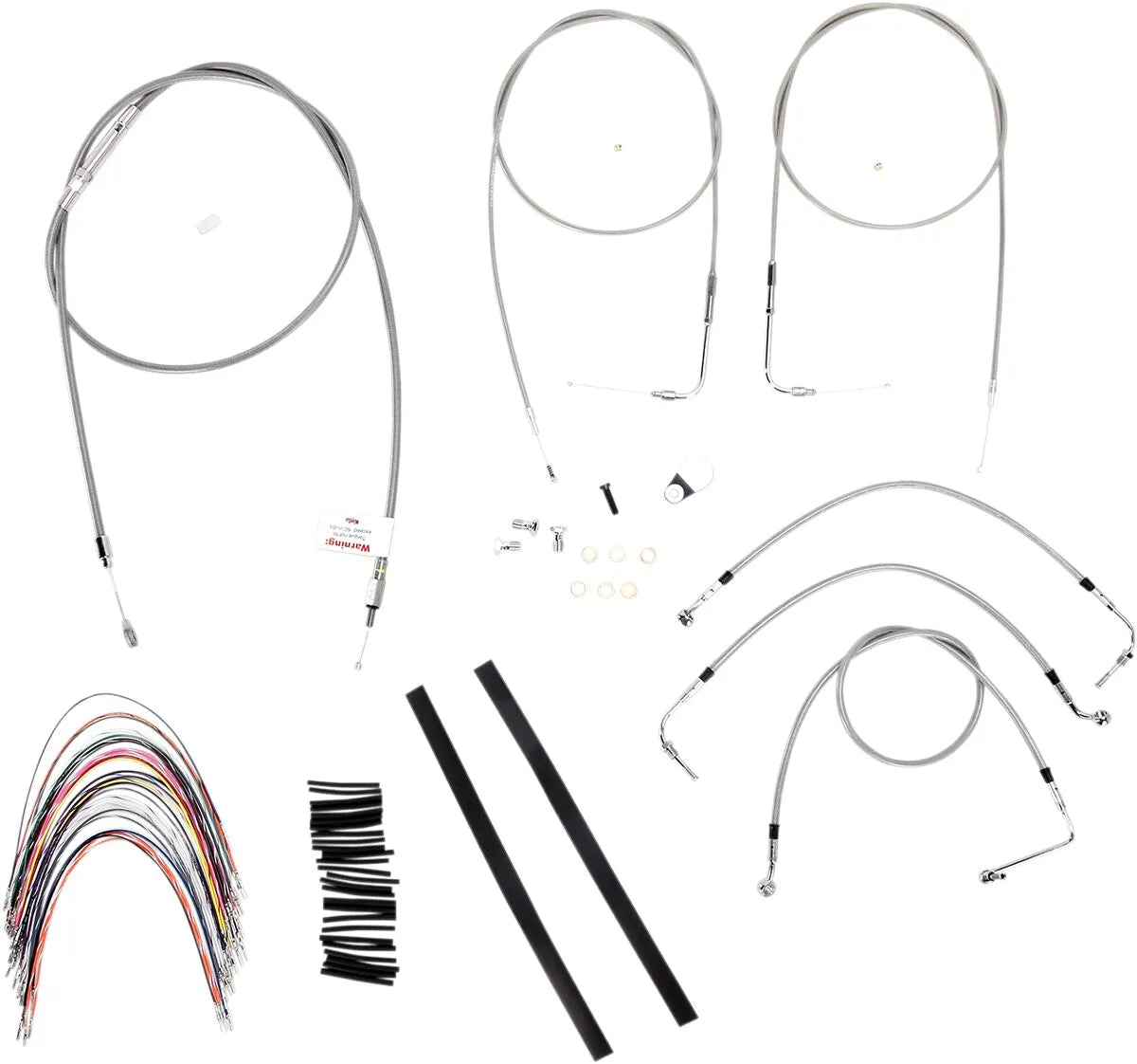 BURLY BRAND Stainless Braided Cable/Brake Line Kit for Ape