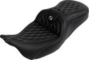 Saddlemen Roadsofa Lattice Stitch Seat - For Harley Davidson