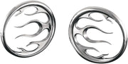 Kuryakyn Front Speaker Accents - Chrome