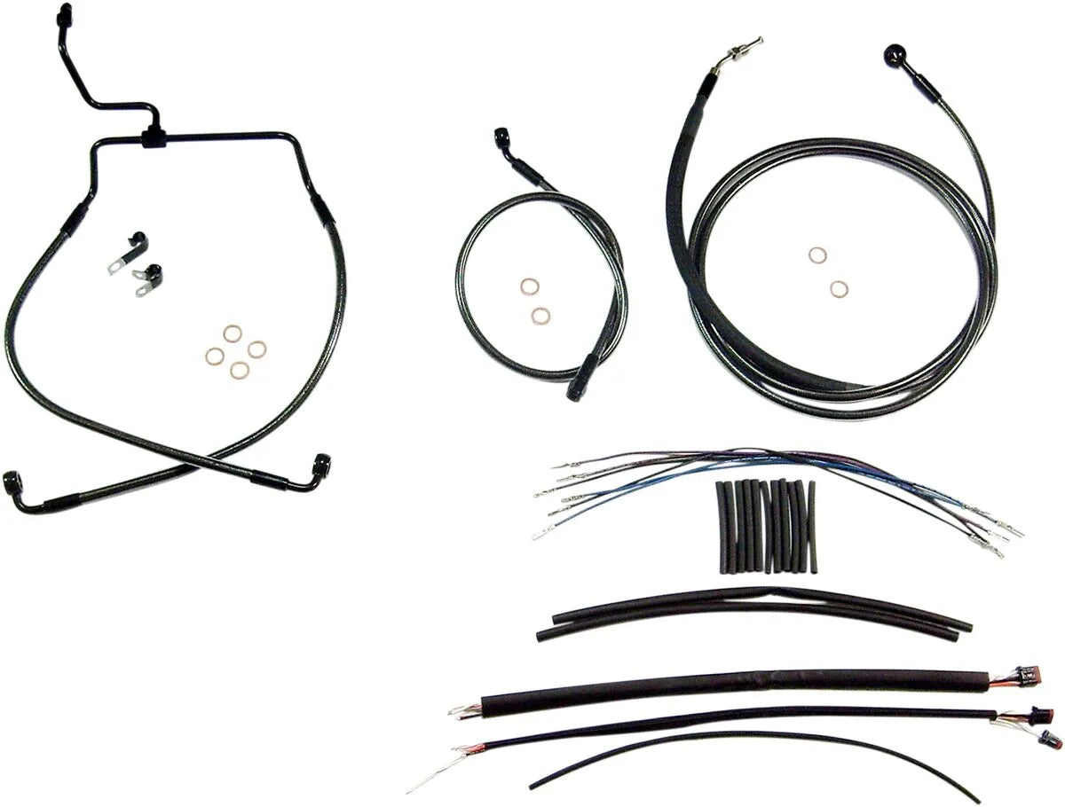 MAGNUM SHIELDING Black Pearl Handlebar Installation Kit for Ape