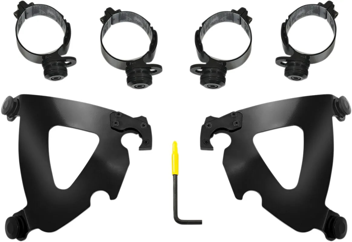 Memphis Shades HD Road Warrior Trigger-Lock Mount Kit Black