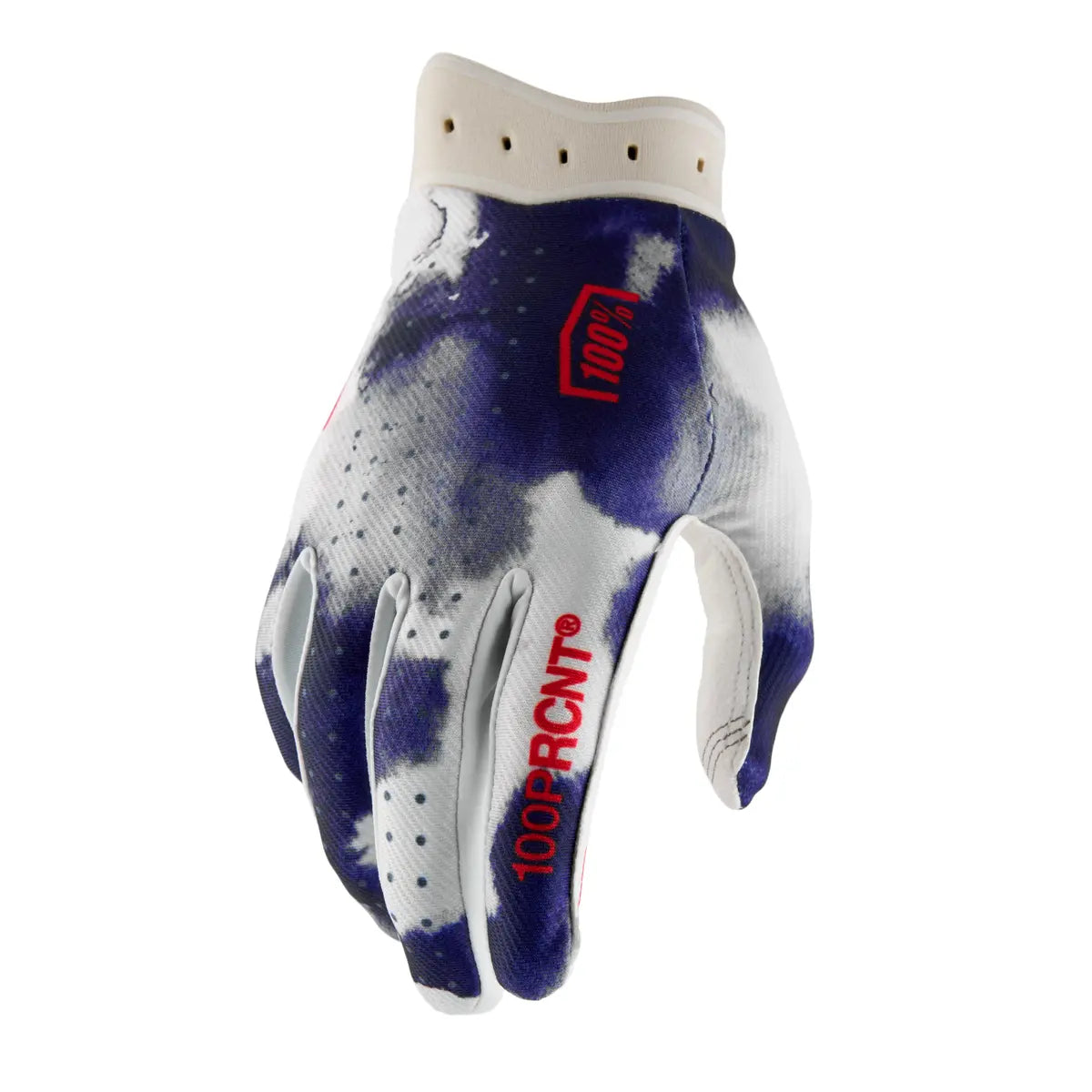 100% Itrack Gloves - Blue/White