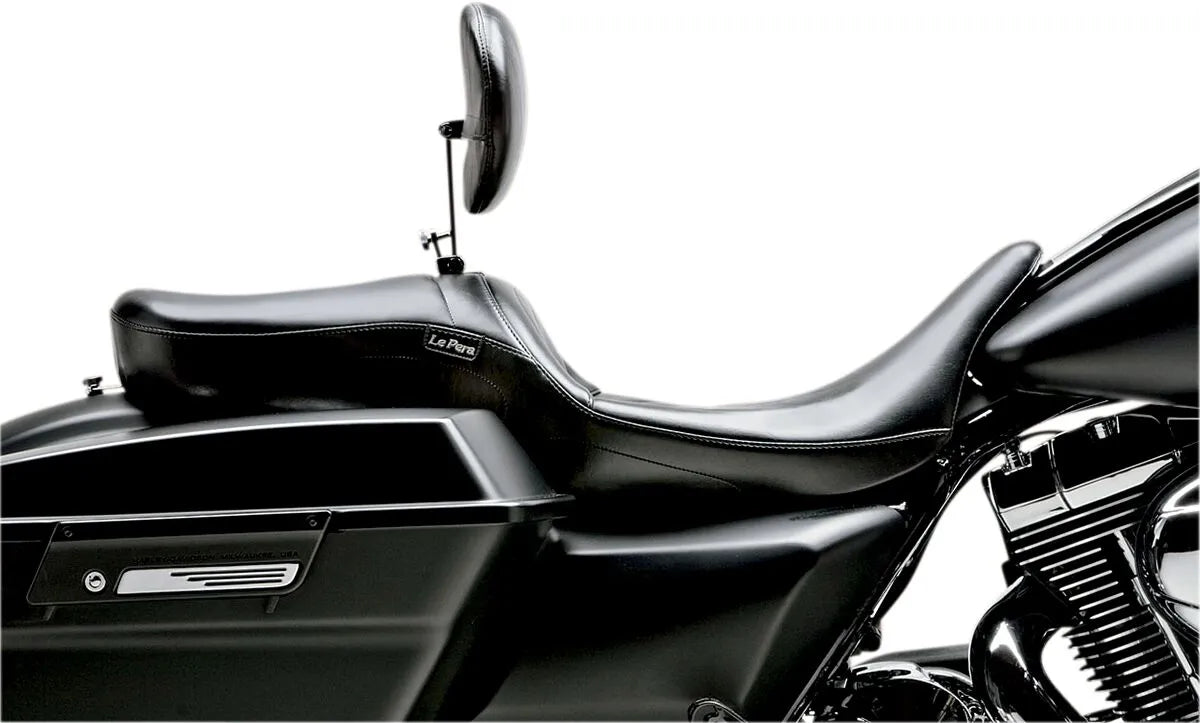 Le Pera Maverick Seat - Black Vinyl - For Harley Davidson