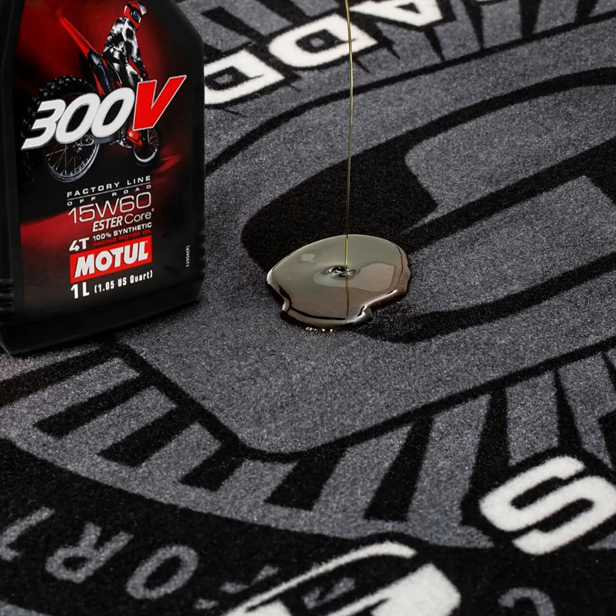 Saddlemen Logo Floor Mat 72" x 48"