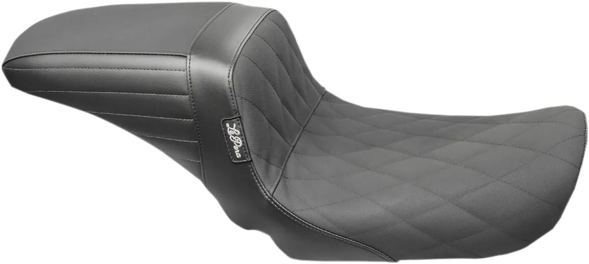 Le Pera Kickflip Seat - Black Vinyl - For Harley Davidson