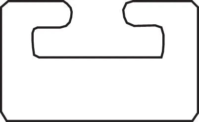 Garland Black Track Slide 45.25" for Kawasaki DRIFTER 1978-1981