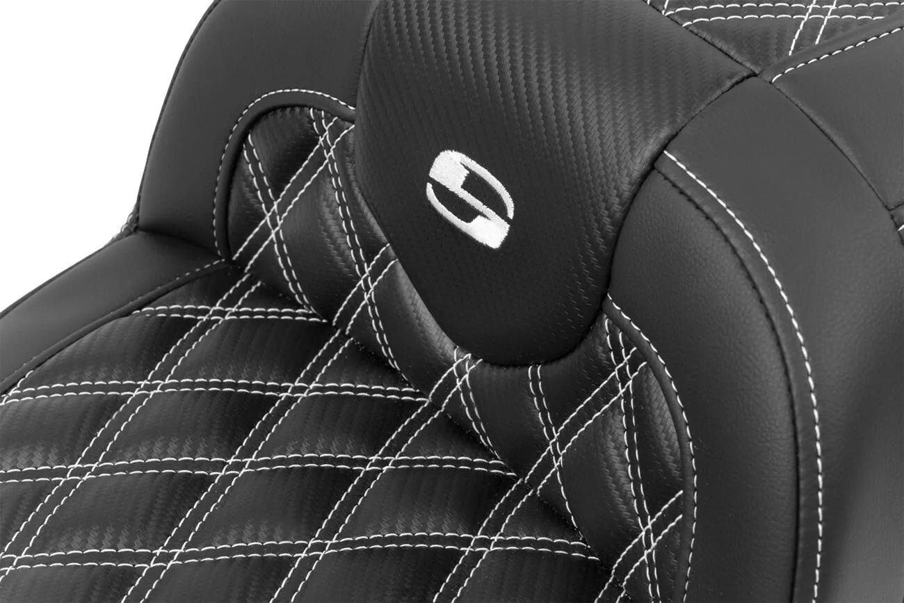 Saddlemen Roadsofa Lattice Stitch Seat - For Harley Davidson