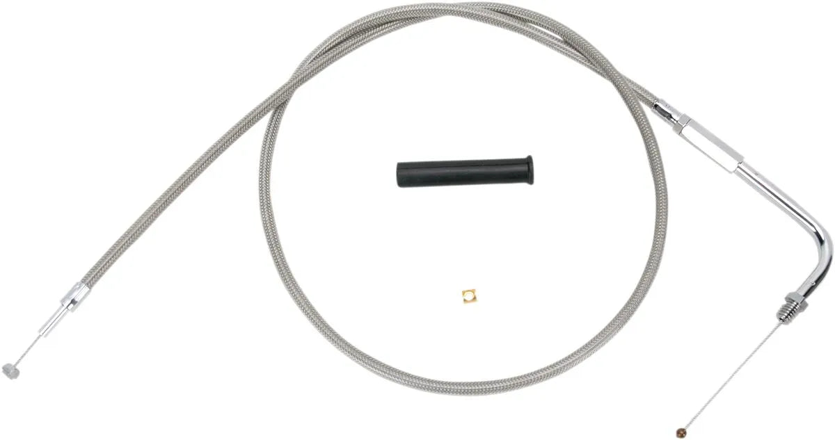 DRAG SPECIALTIES Stainless Braided Throttle Cable 36 inch