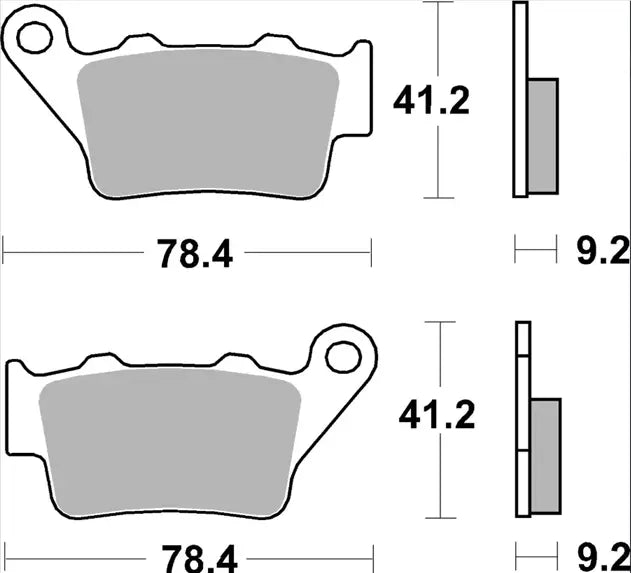 Brembo TT Carbon Ceramic Rear Brake Pads