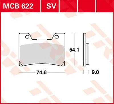 Trw Sv Series Spiekane Klocki Hamulcowe - Przód