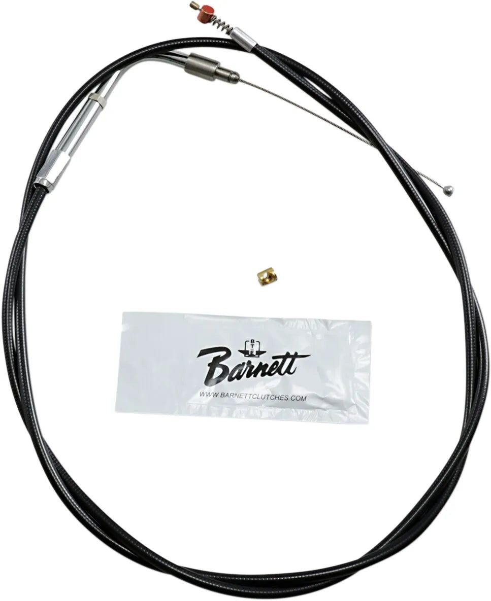 Barnett Black Vinyl Idle Cable +6 for Harley Davidson Electra