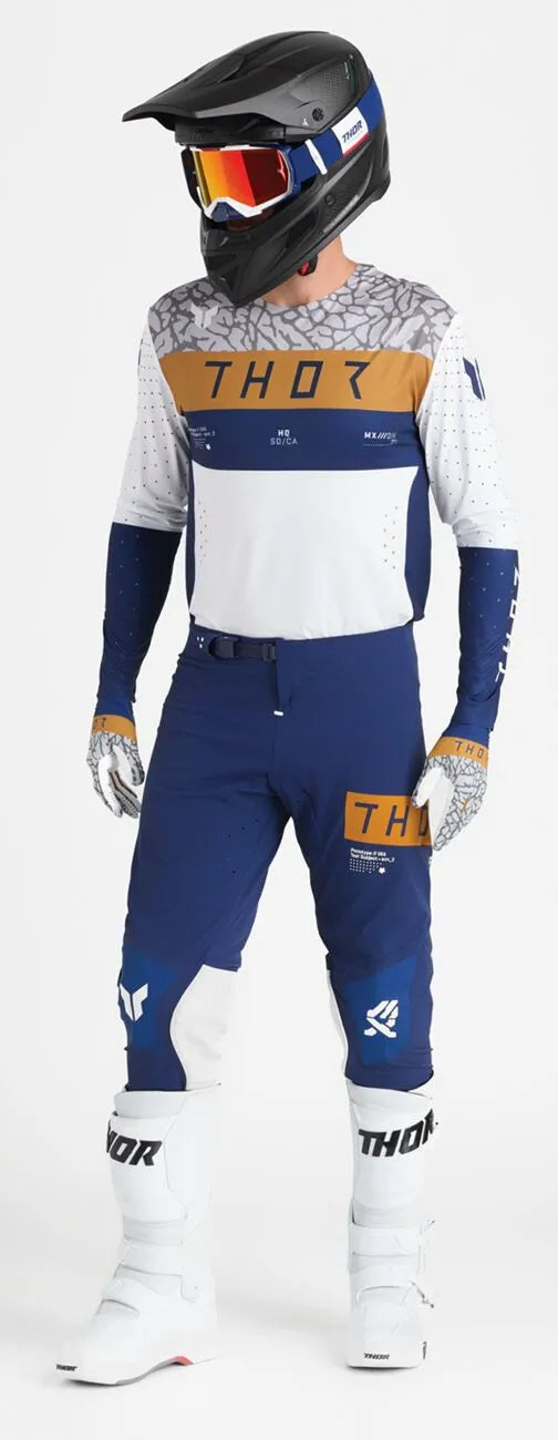 Thor Sportmode Bravo Gloves - Gray/Navy/White/Copper