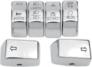Drag Specialties Switch Cap Kit Chrome Handlebar