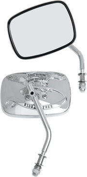 Drag Specialties Live To Ride Custom Mirrors