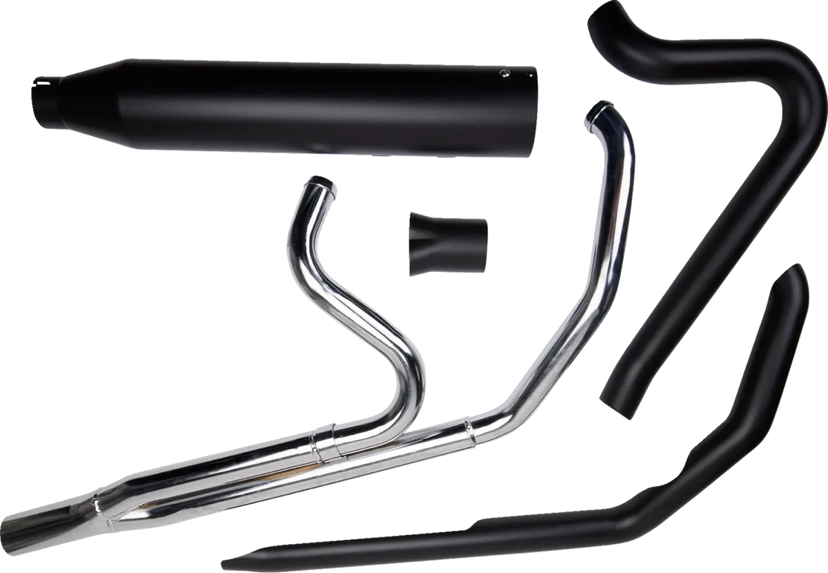 Khrome Werks Outlaw-SR 2-into-1 Exhaust Black for HD Touring