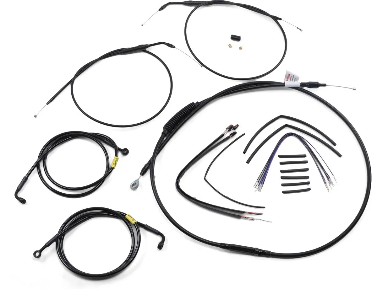 Burly Brand Complete Handlebar Cable/Line Kit for Ape Hangers
