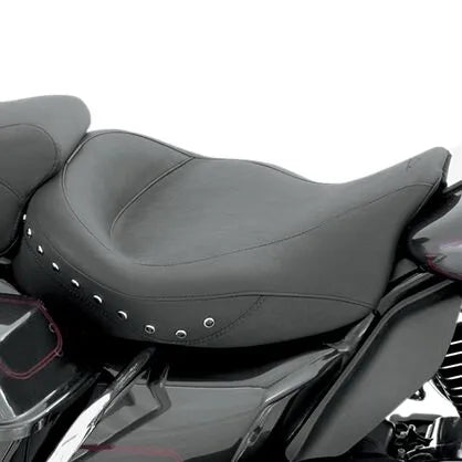 Mustang Studded Super Wide Solo Seat - For Harley Davidson