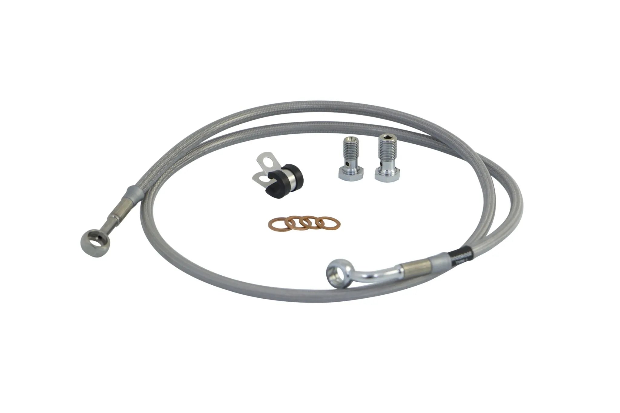 Goodridge Front Brake Line Kit Silver Stainless Steel