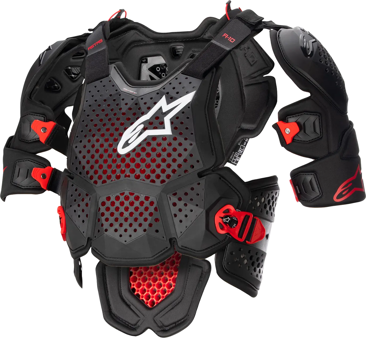 Alpinestars a-10 v2 Full Chest Guard Black Red