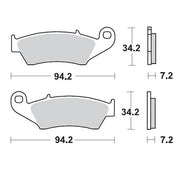 Klocki hamulcowe Moto-master Racing Offroad - Metal spiekany - Przód
