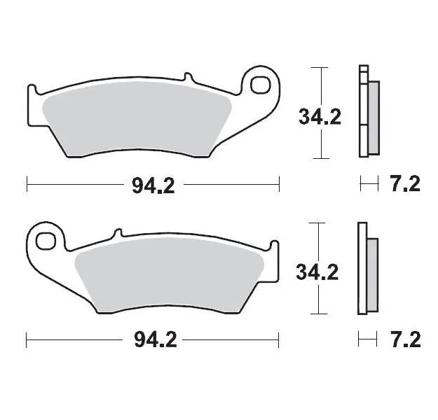 Moto-master Racing Offroad Brake Pads - Sintered Metal - Front