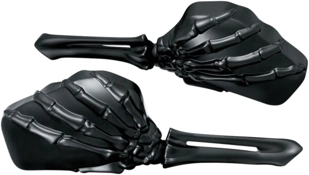 Kuryakyn Skeleton Hand Mirrors - Black