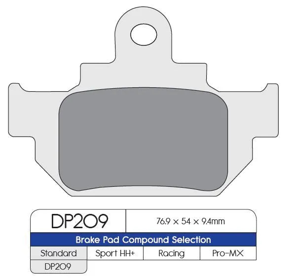 Klocki Hamulcowe Dp Brakes Standard Ze Spiekanych Metali - Przód