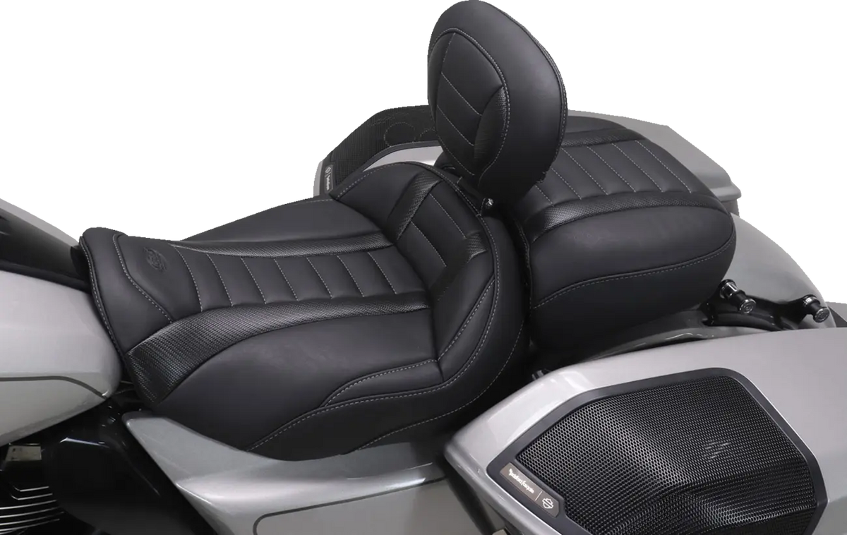 Mustang Deluxe Touring Solo Seat - For Harley Davidson
