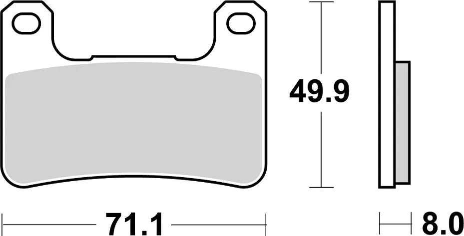 Sbs Ds Racing Dual Sintered Klocki Hamulcowe - Przód