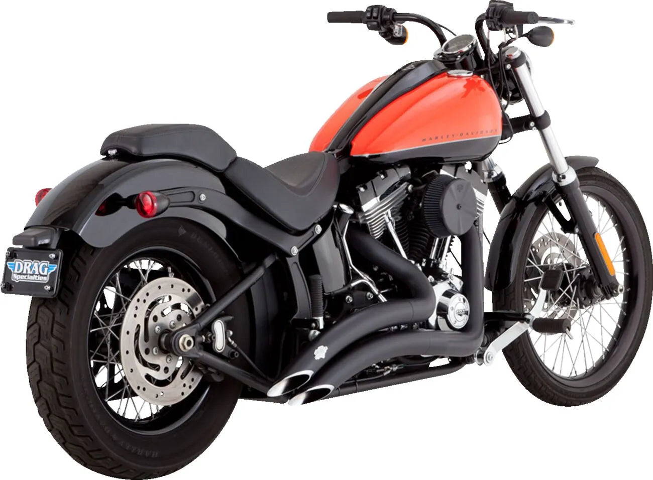 Vance & Hines Big Radius Układ Wydechowy - 2-w-2 Czarny