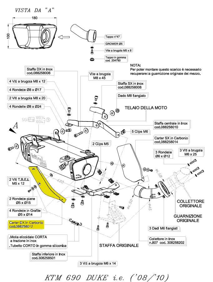 Akrapovic Część Zamienna Układu Wydechowego
