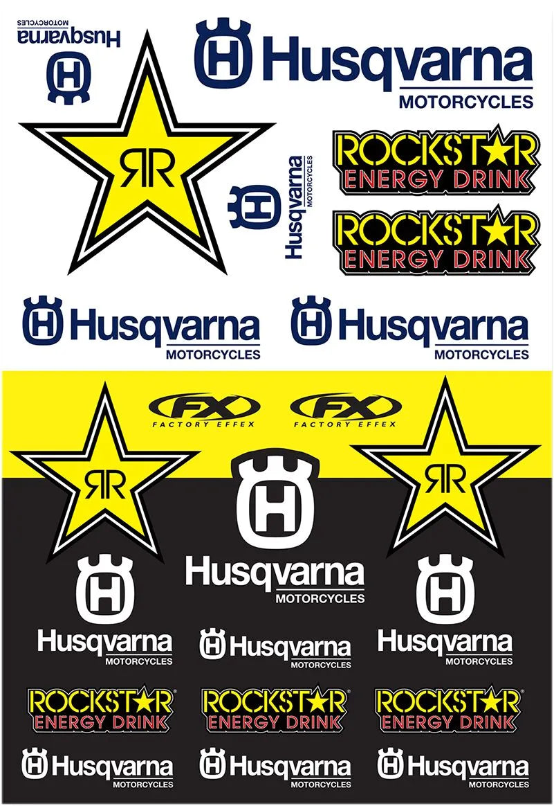 Factory Effex Husqvarna Racing Decal Sticker Sheet