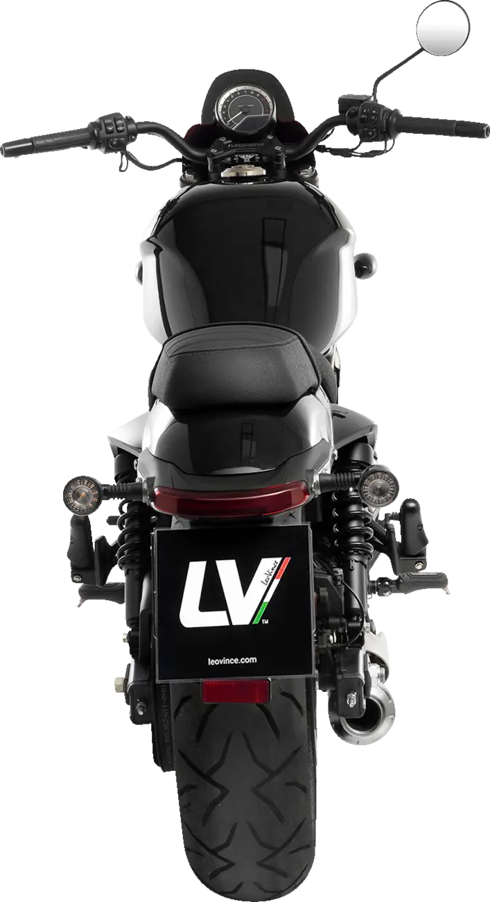 Leovince Classic Racer Slip-On Muffler Black for Moto Morini