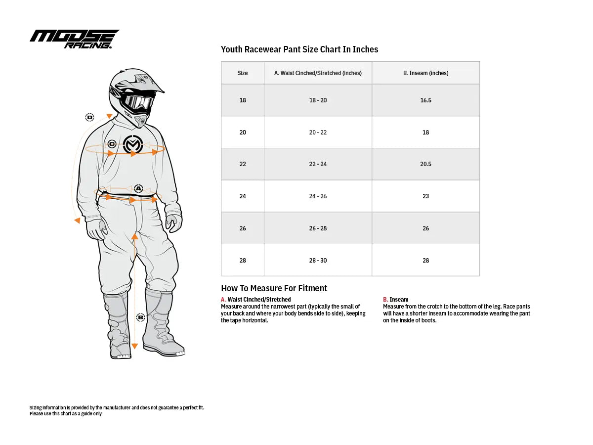 Moose Offroad Youth Agroid Mesh Pants - Blue, Red, White