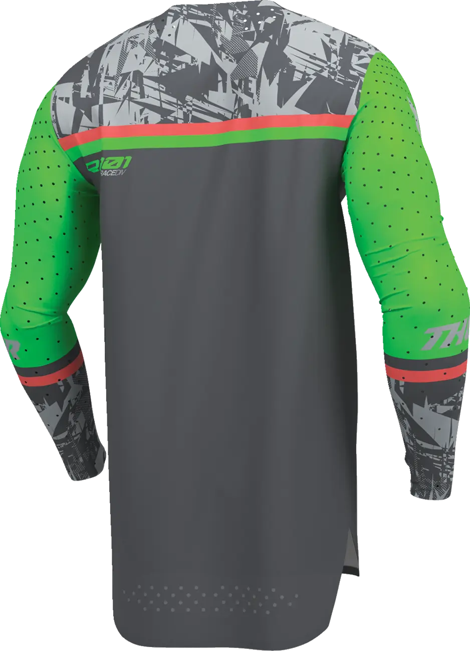 Thor Sportmode Punk'd Jersey Charcoal/Green