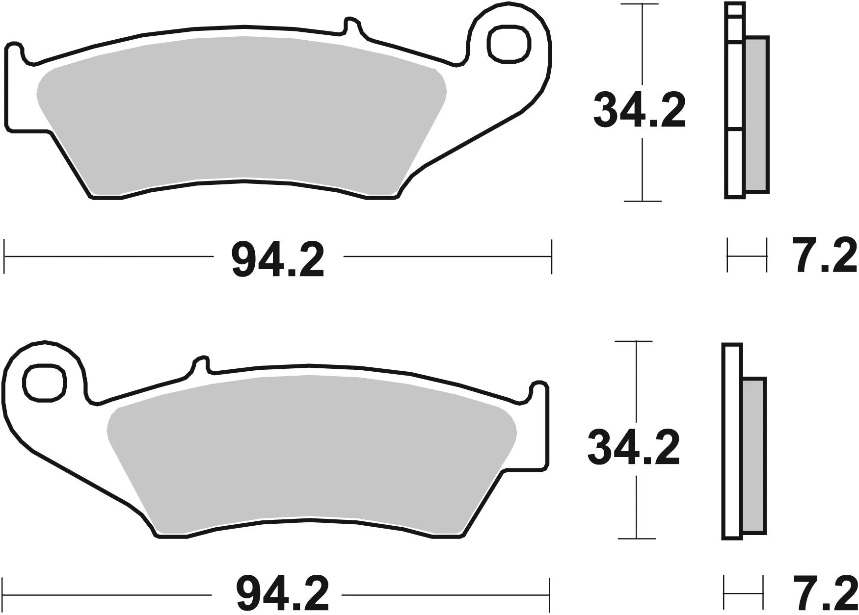 Sbs Cs Zestaw Klocków Hamulcowych Carbon - Przód