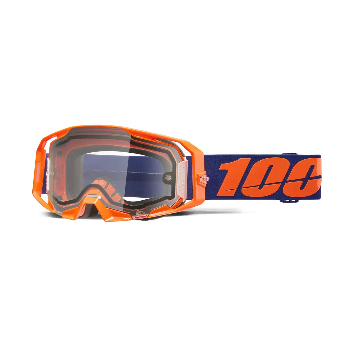 100% ARmatic Enduro Goggles Neon Orange Clear