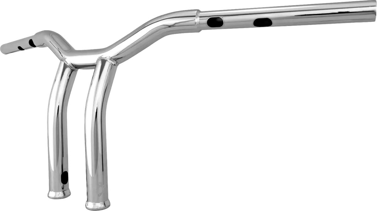 Burly Brand Dominator Handlebar 10" Chrome for Harley Davidson
