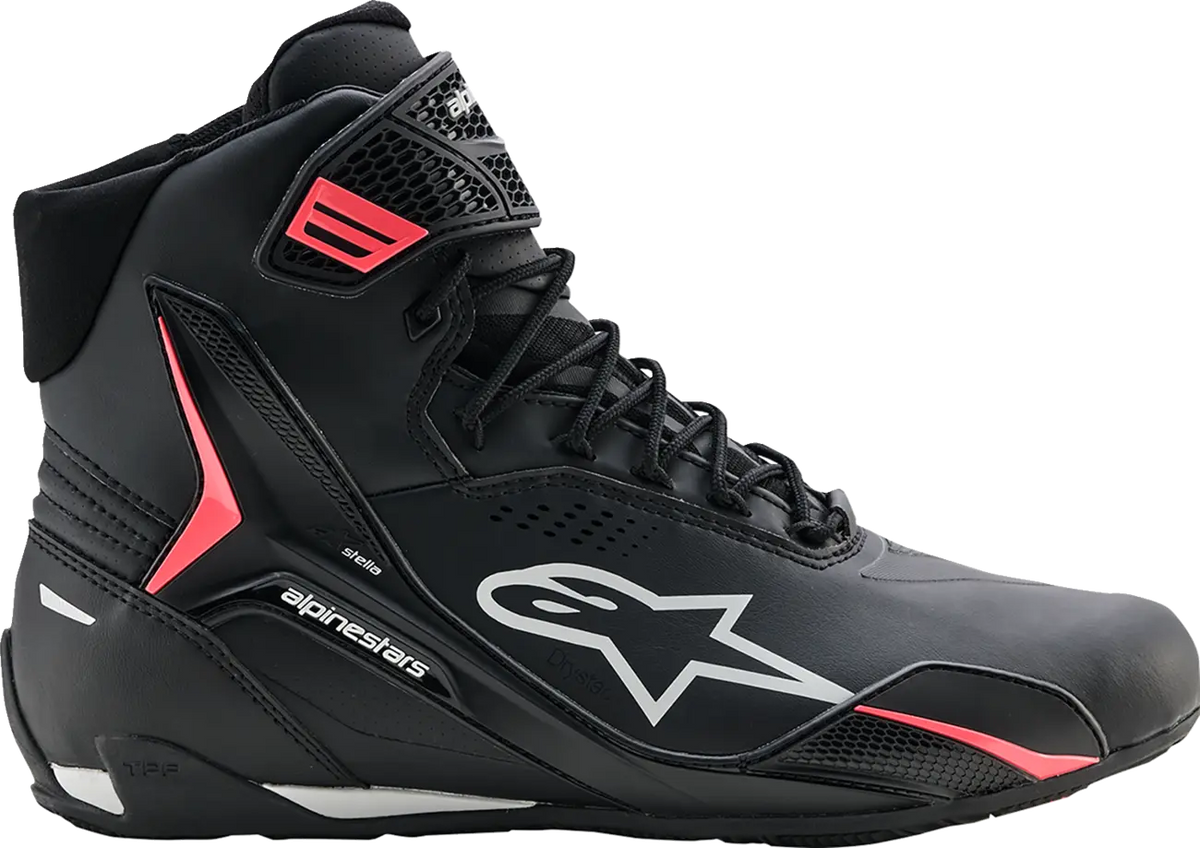 Alpinestars Stella Faster-4 Drystar Shoes Black Gray Coral