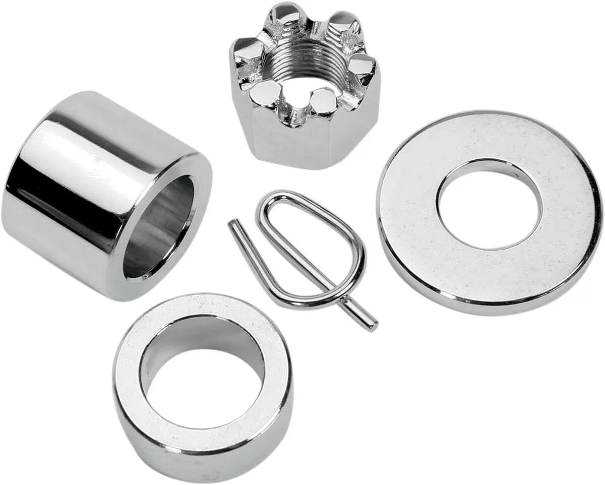 Colony Rear Chrome Axle Spacer Kit for Harley XL 2000-2003