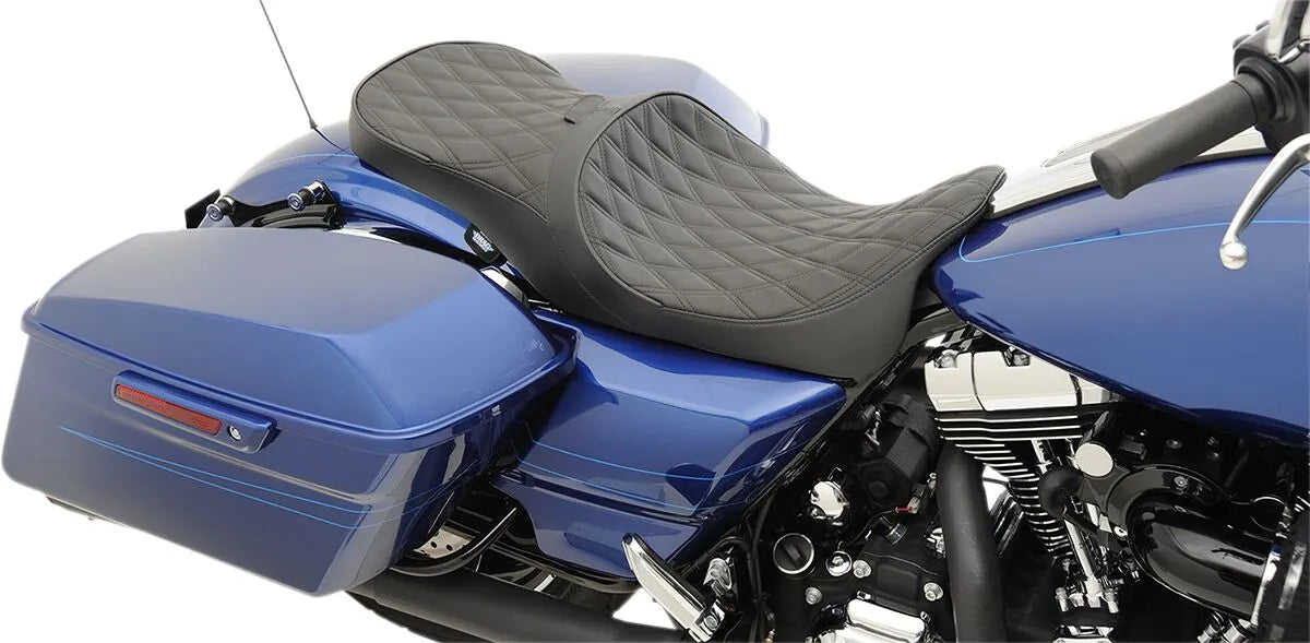 Drag Specialties Low Profile Touring Seat - For Harley Davidson