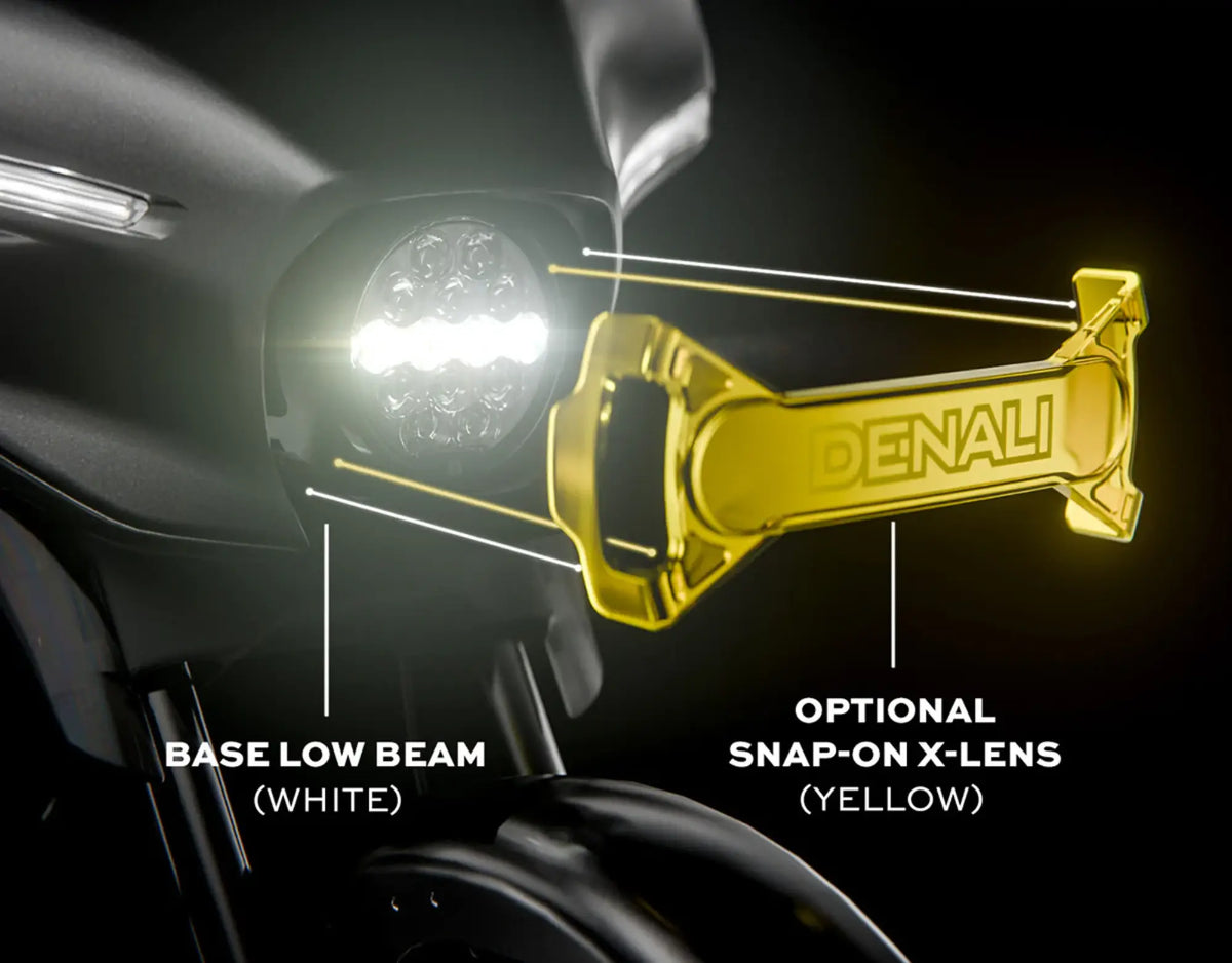 Denali D14 Destroyer Headlight Kit for Harley-Davidson Street
